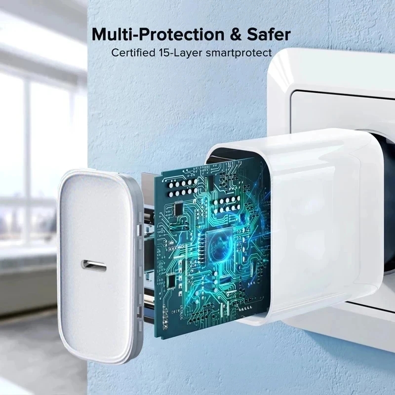 Cargador rápido Original de 30W para APPLE iPhone 14 13 12 11 Pro Max USB-C carga rápida X XS XR 7 8 Plus Cable accesorios de teléfono