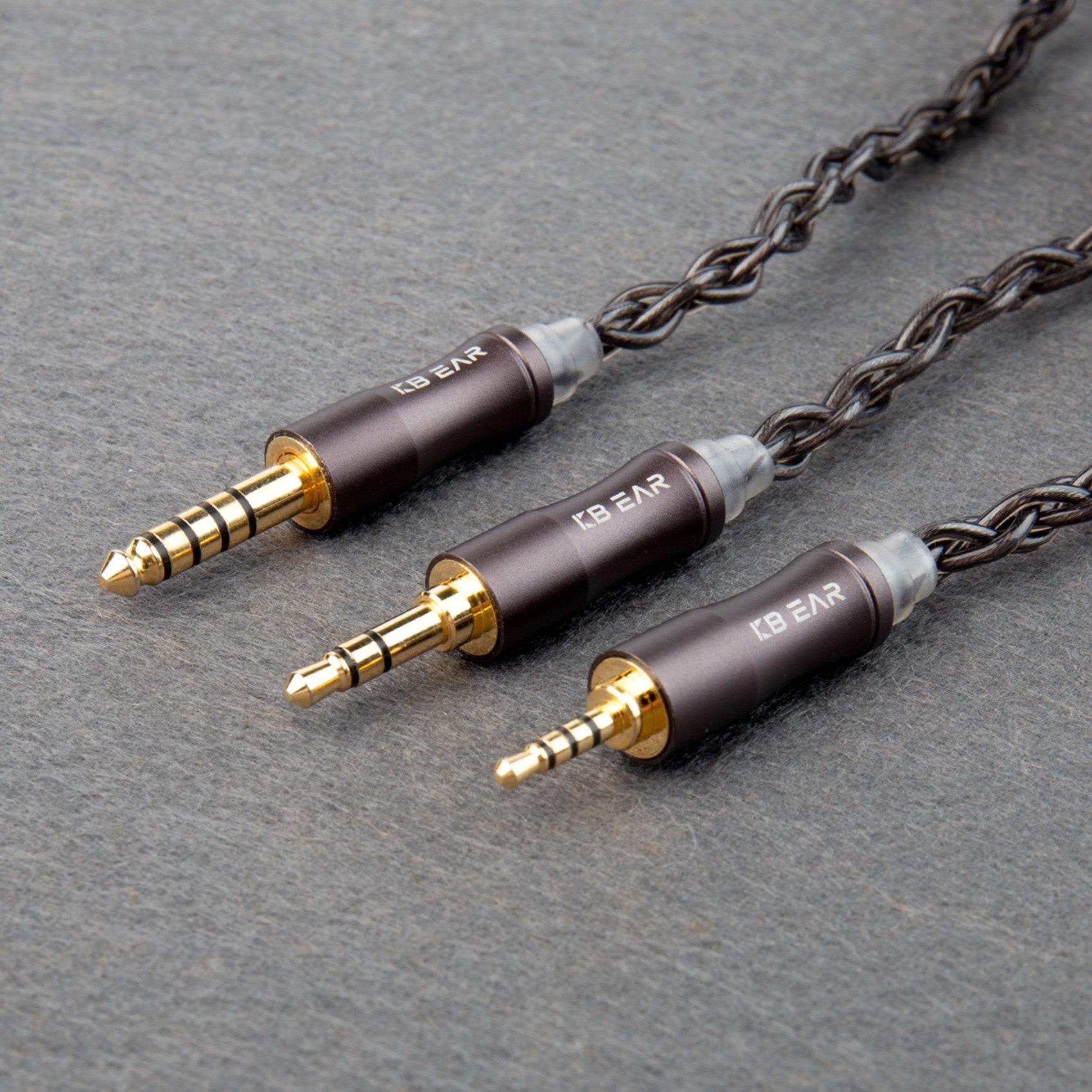 KBEAR Hazy 6N grafeno + aleación de cobre-plata Cable de actualización trenzado mixto Cable de auriculares MMCX/conector de 2 pines 3,5mm/2,5mm/4,4 m