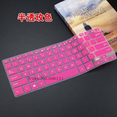 Para Asus E406 E406M E406MA E406SA Y4000 Q405Q 405UA Q405U X405 X405UQ X405UA X405U 14 polegada Teclado do laptop Tampa da pele protetor: Rose