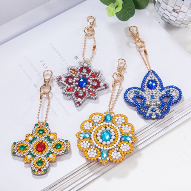DCIDBEI 5D DIY 5 stuks diamant schilderij sleutelhanger schattige baby panda diamant schilderij strass set borduurwerk kunst decoratie cadeau verjaardag / feest / kinderen / volwassenen