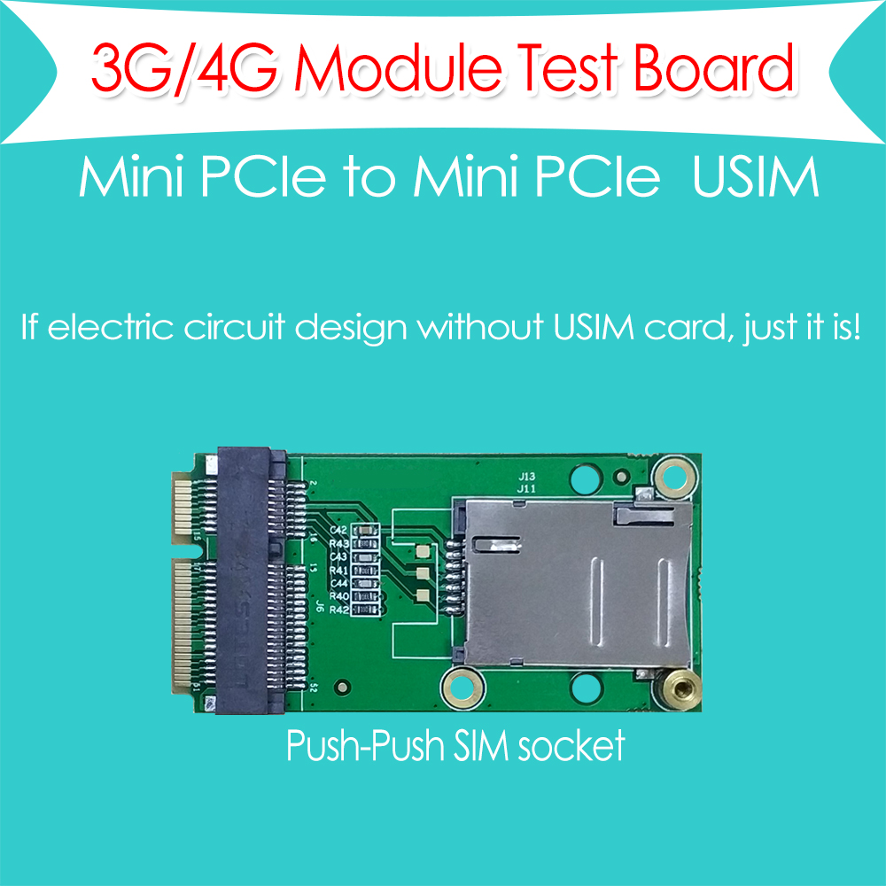 4G LTE Industrial Mini PCIe to USB Adapter W/SIM Card Slot USB 2.0 4PIN PH1.25 Connector for WWAN/LTE 3G/4G Wireless Module