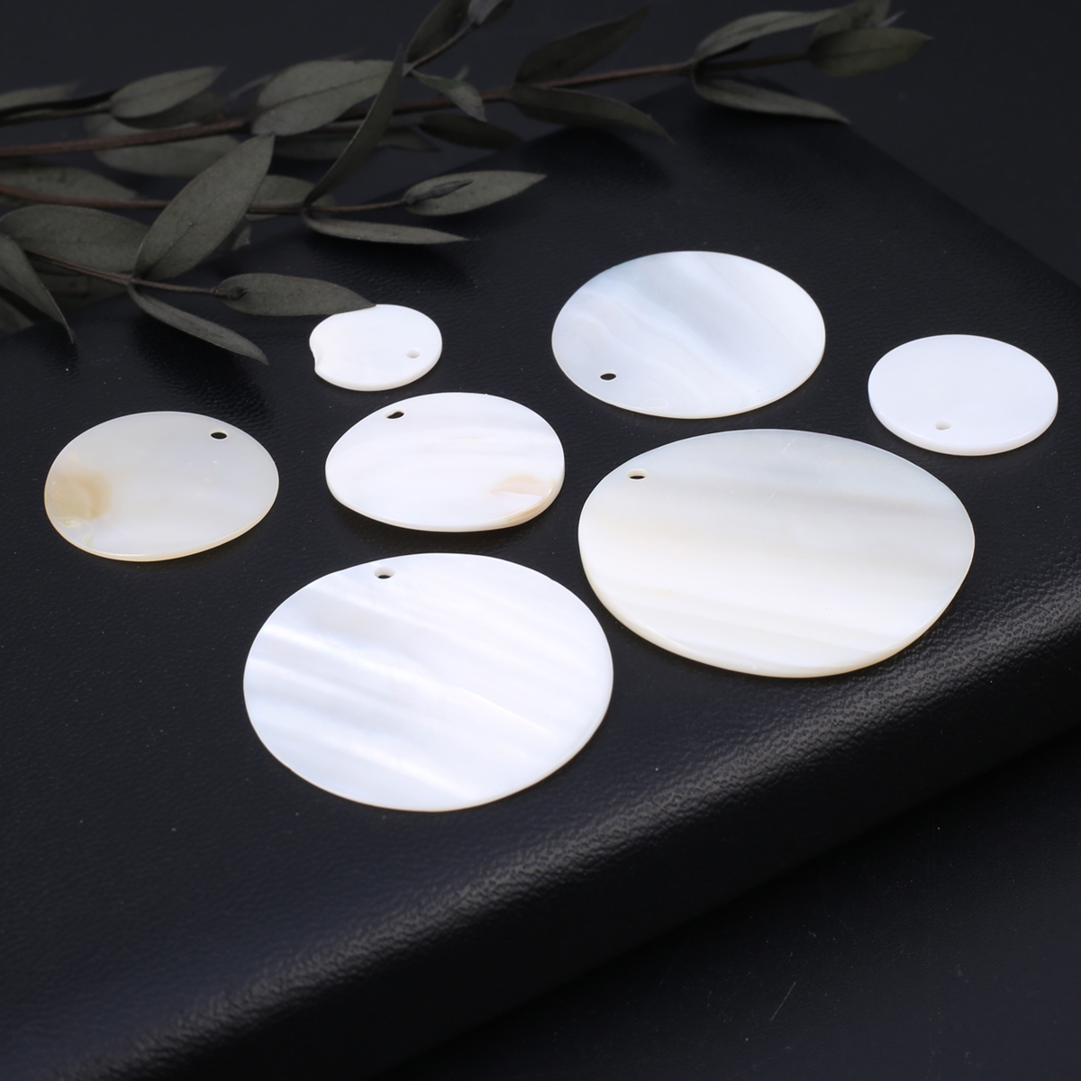 10 Stks/partij Natuurlijke Moeder Van Schelp Kralen Ronde Natuurlijke Schelp Losse Kralen Voor Het Maken Van Diy Sieraden Oorbel Ketting Accessoires