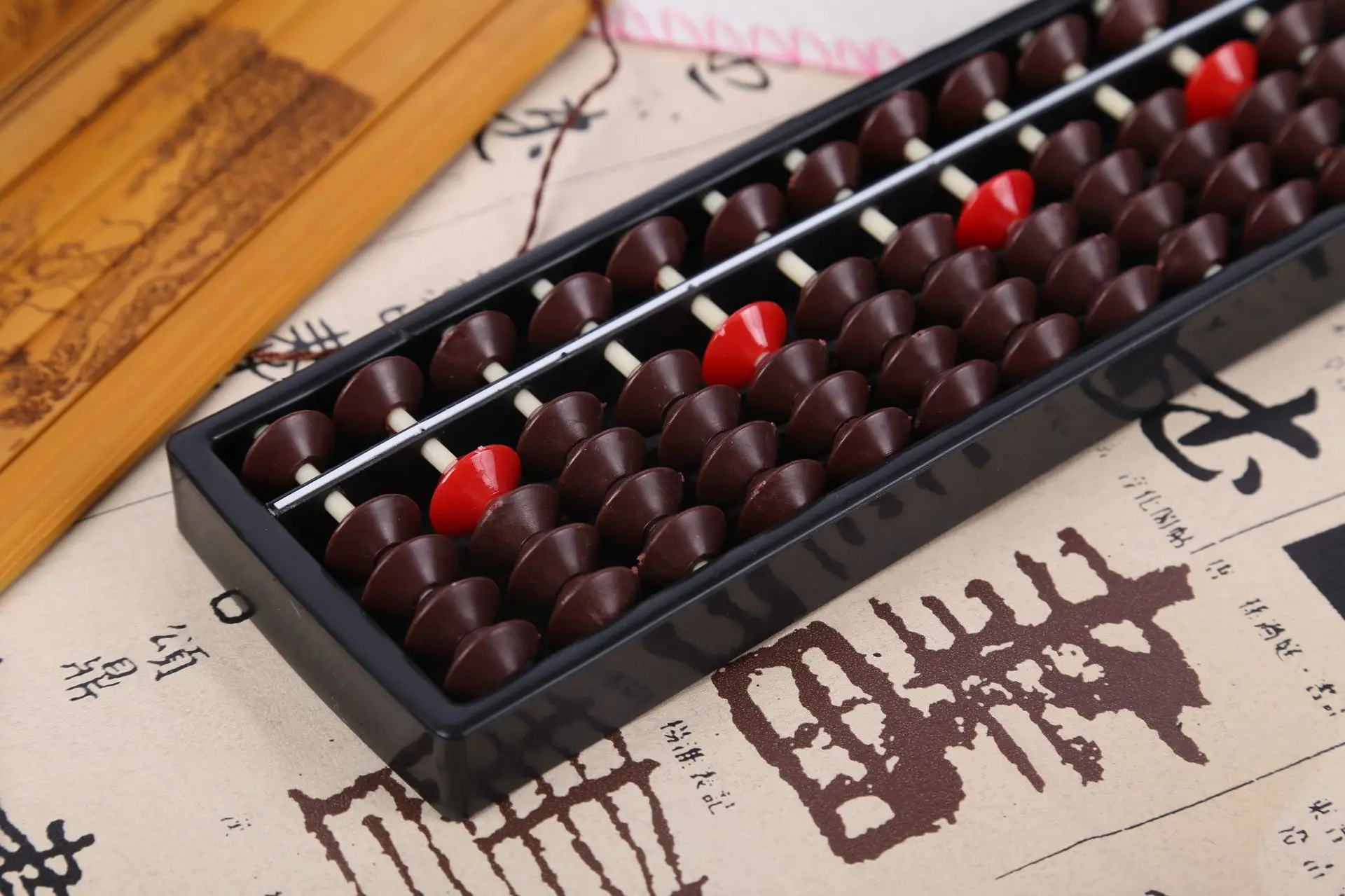 Portable Chinese 13 Digits Column Abacus Arithmetic Soroban Calculating Counting Math Learning Tool for Children