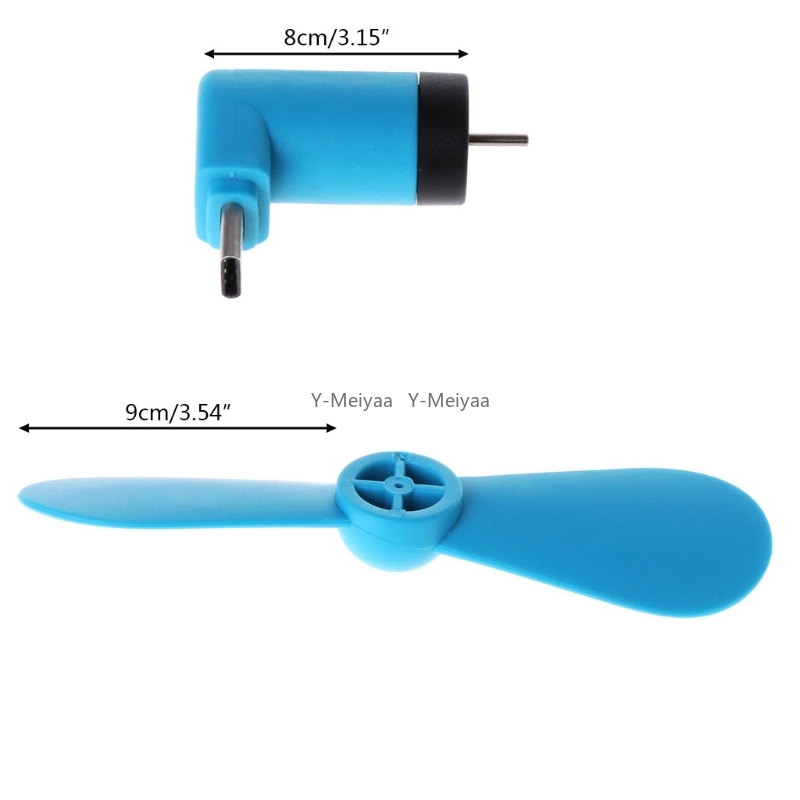 Mini ventilatore portatile micro usb 5v 1w ventole usb per telefoni cellulari tester per ventole usb-c per telefoni cellulari tipo c