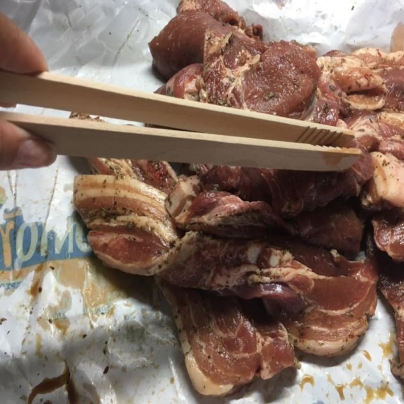 2pcs Wooden Clip Teacup Clip Bamboo Tea Set Bamboo Clip Tweezers Pliers Tea Set Bread Tweezers Straight Kitchen Supplies