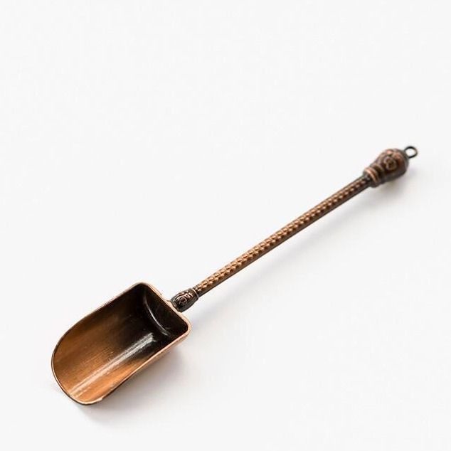 Tea Spoon Copper Kung Fu Accessories Tea Scoops Home Office Teaware: 5