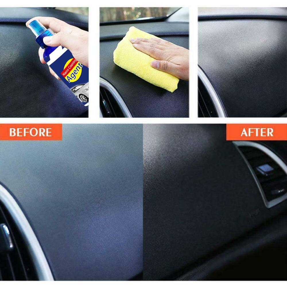 Agente de reparación de cera para salpicadero de coche, cuidado de mantenimiento, asiento de cuero, revestimiento de cerámica Nano, 30ml
