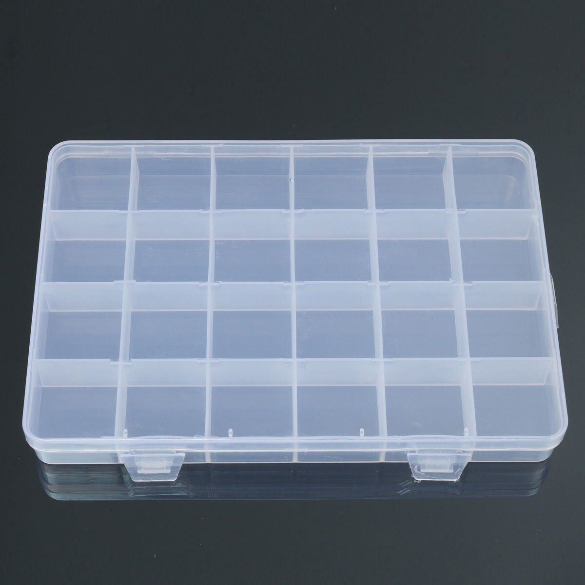 24 vakken Plastic Box Case Sieraden Bead Opslag Container Craft Organizer: Default Title