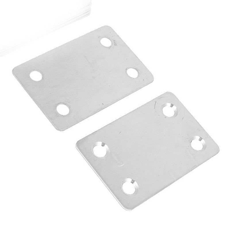 60mm x 38mm Flat Repair Mending Plate Joining Bracket Support 8pcs