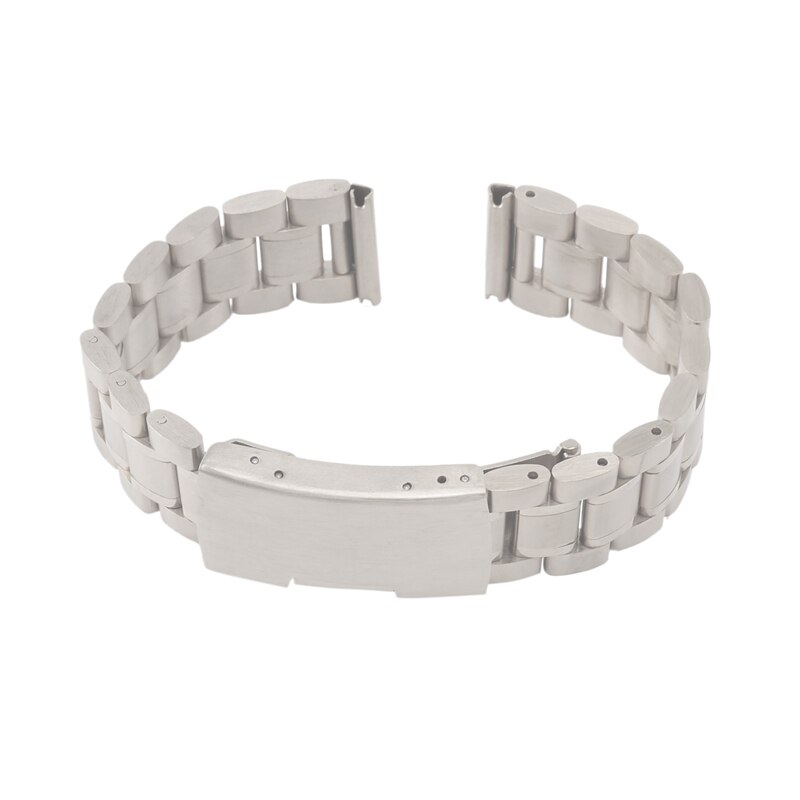 Klok Band 18Mm 304 Roestvrij Stalen Horloge Band Vervanging: Silver