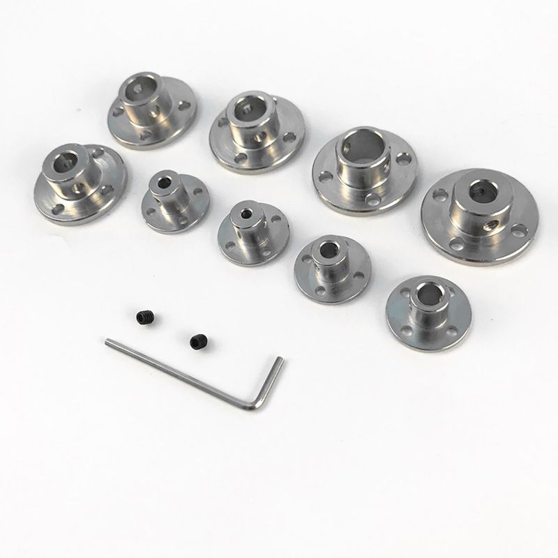 Disc Shaft Couplings 3-12mm Flange Coupling Rigid Flange Plate Shaft Coupler Wheel Shaft 3mm Couple Chain 5mm