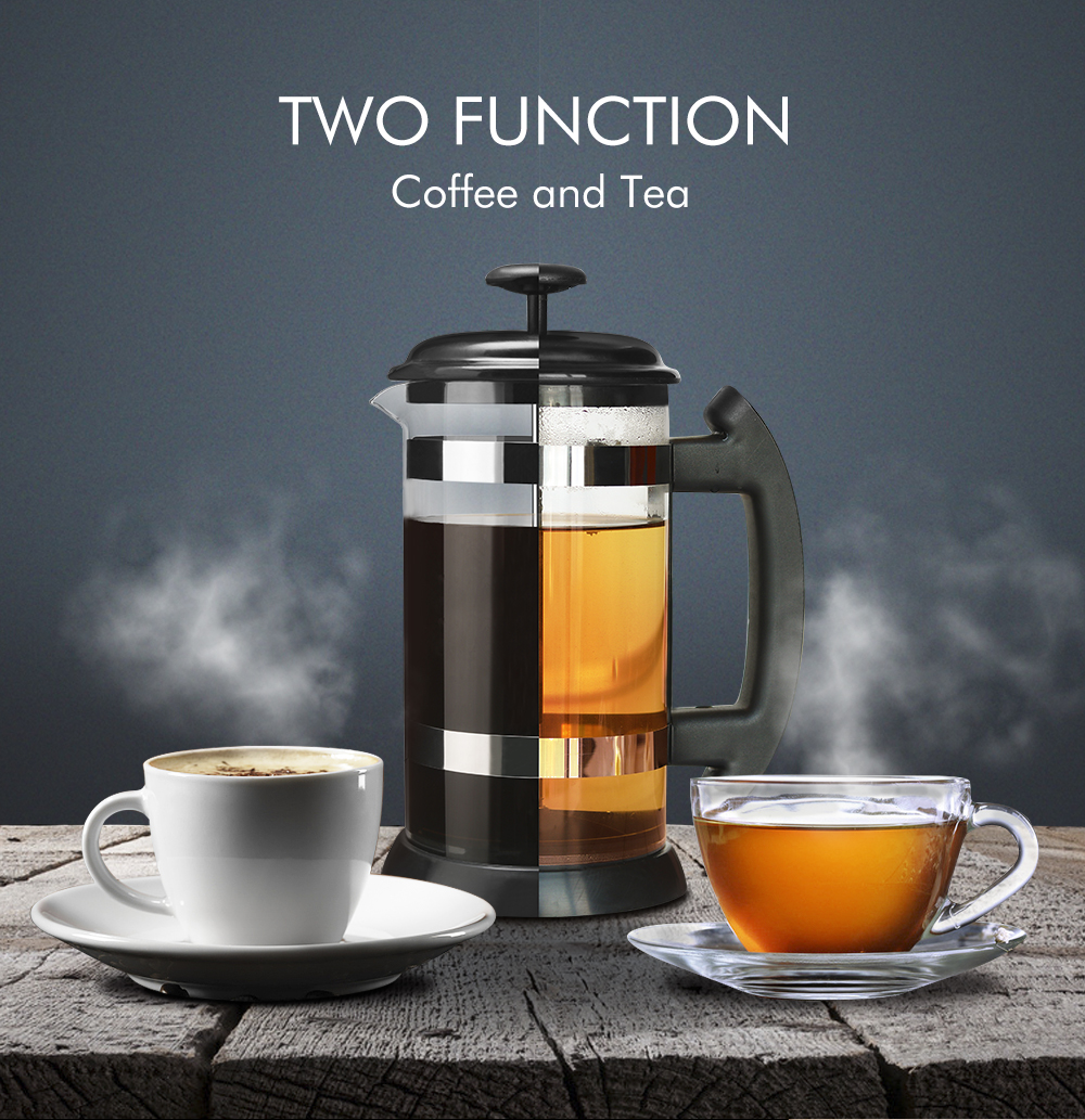 1000ML Glas Französisch Presse Topf Filter Kaffeebereiter Tee Kaffee Hersteller Manuelle Französisch Pressen Topf Kaffee Hersteller Kaffee Werkzeug