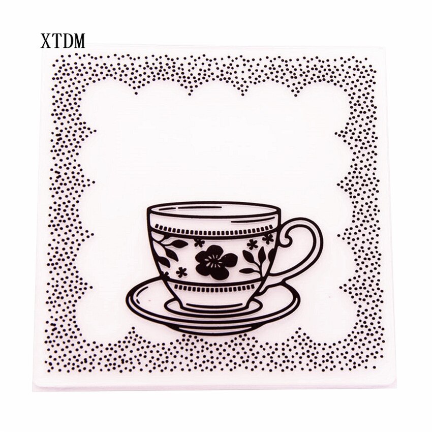 plastic clock template cup craft card making paper card album wedding decoration clip Embossing folders