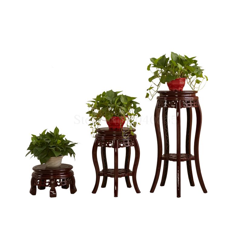 Flower stand plastic multi-layer pot rack single antique living room balcony indoor floor storage shelf