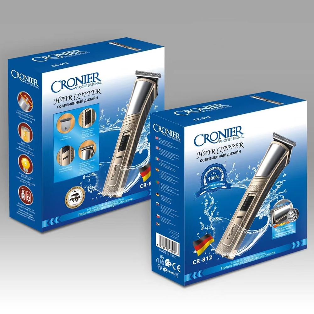 waterproof hair trimmer rechargeable hair clipper for men electric hair cutter machine 220-240v rotary motor