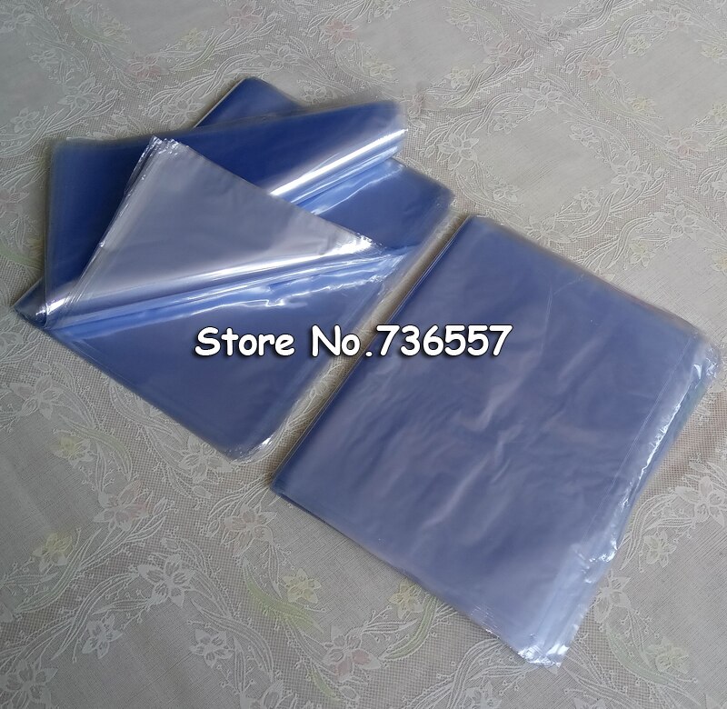 35*40cm Soft Transparent Blow Molding PVC Heat Shrinkable Bags Shrink Film Wrap Cosmetic Packaging Wrap Materials Plastic Bag