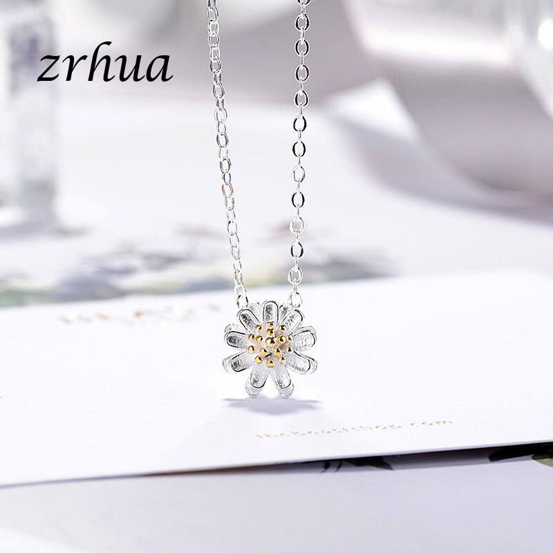 925 Sterling Silver Jewelry Sets for Women Flower Pendant Necklace Earrings Ring Bracelet Bangle Engagement