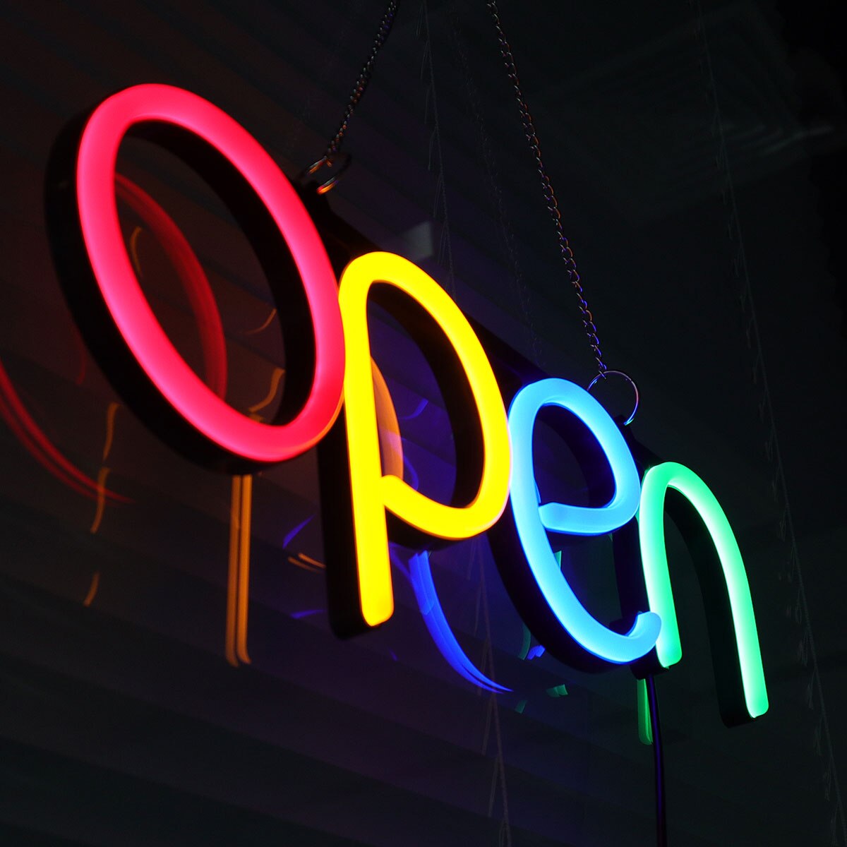 Open Led Neon Borden Business Lamp Integratieve Ultra Heldere Led-verlichting Winkel Winkel Reclame Lamp Licht Op Kleurrijke