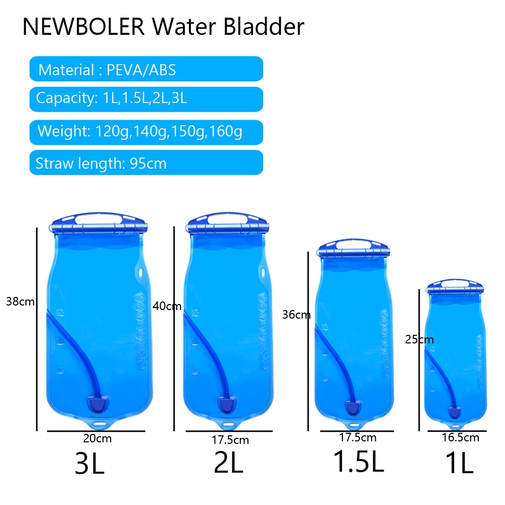 Waterzak Bag Hydratatie Pack 1L 1.5L 2L 3L Opbergtas Bpa Gratis Running Hydration Water Reservoir Vest Rugzak