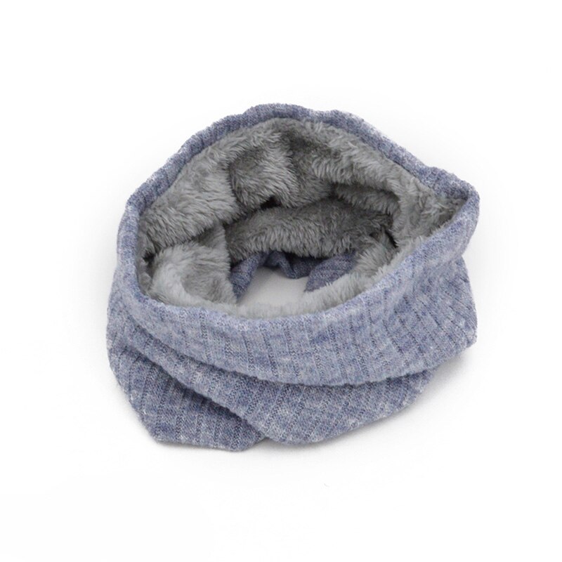 Talvivillahuivi naisille miehille lapsille paksunnettu sametti o-huivi naisen kaulahuivi lämmin kaulus yksivärinen echarpe femme hiver: 03