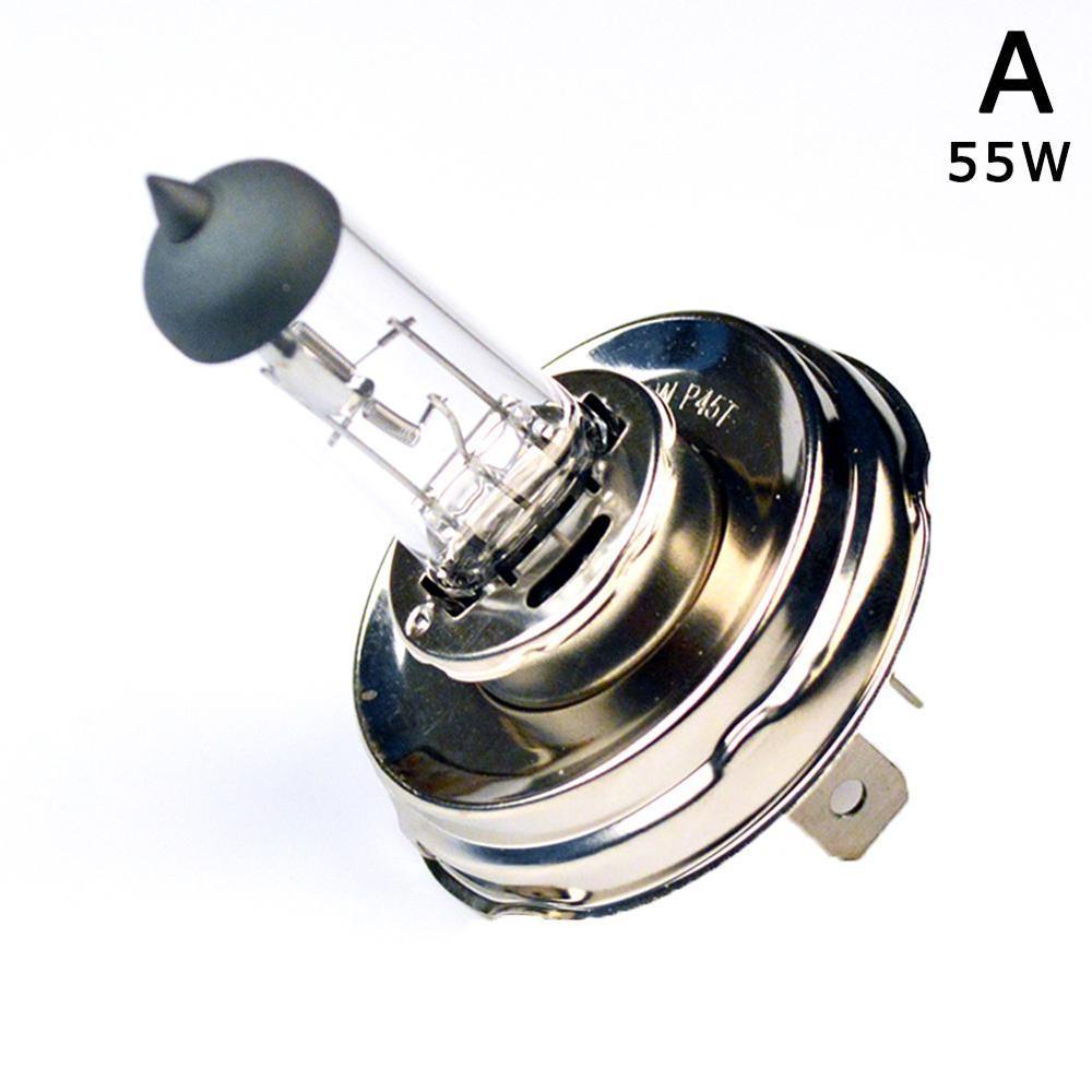 Światła samochodowe 2 sztuk H4 P45T 12V 50W /100W szkło bezbarwne 2500LM reflektory żarówki samochodowe lampy halogenowe: 55W