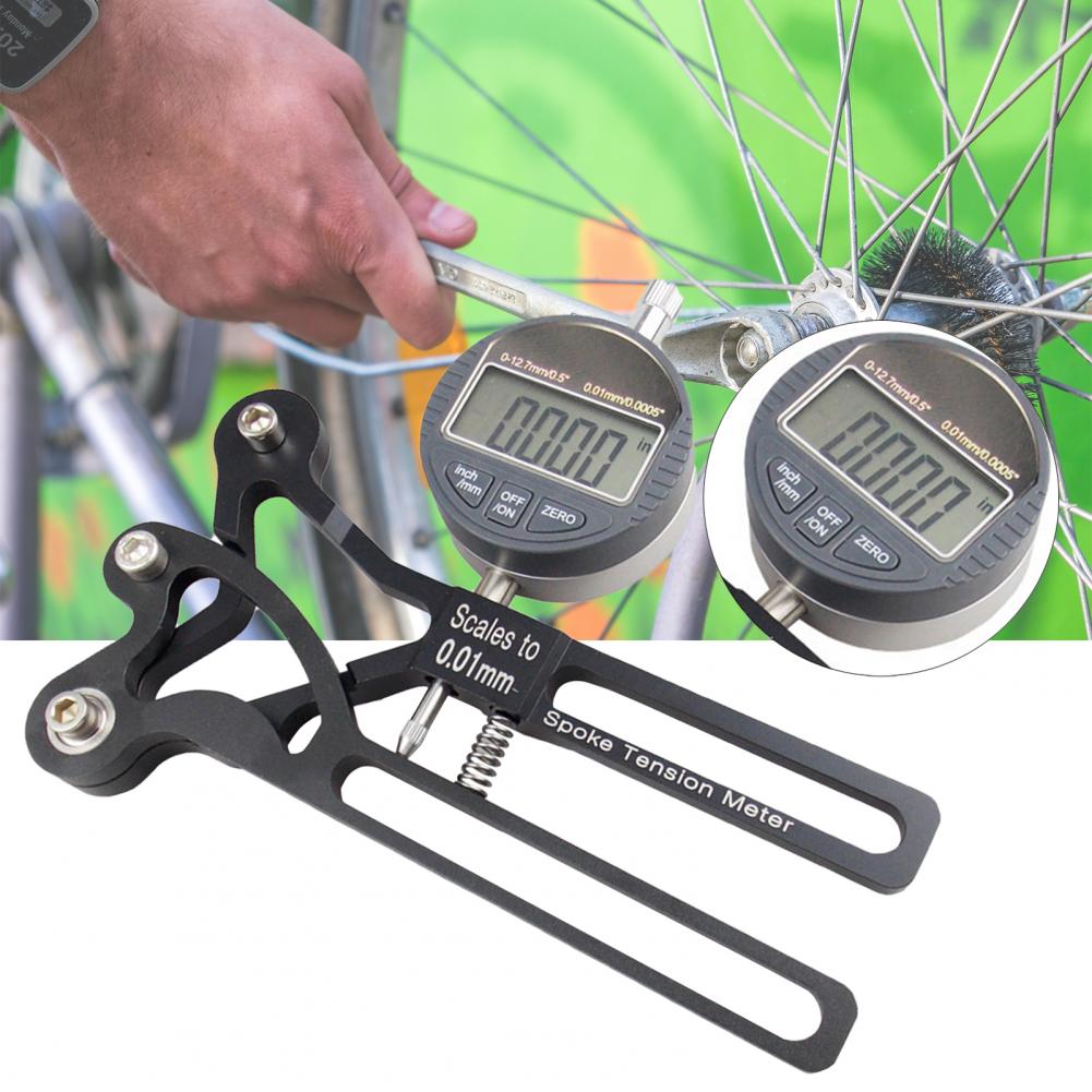 Tensiomètre à rayons Durable, outil de construction de roues précis et fiable, alliage d&#39;aluminium, accessoires de vélo de précision pour vélo de route