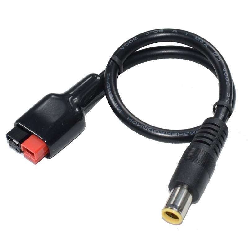 DC 8 Power Male Plug Cable 16 AWG 1 ft. Compatible with 45A Anderson Powerpole for Portable Generator
