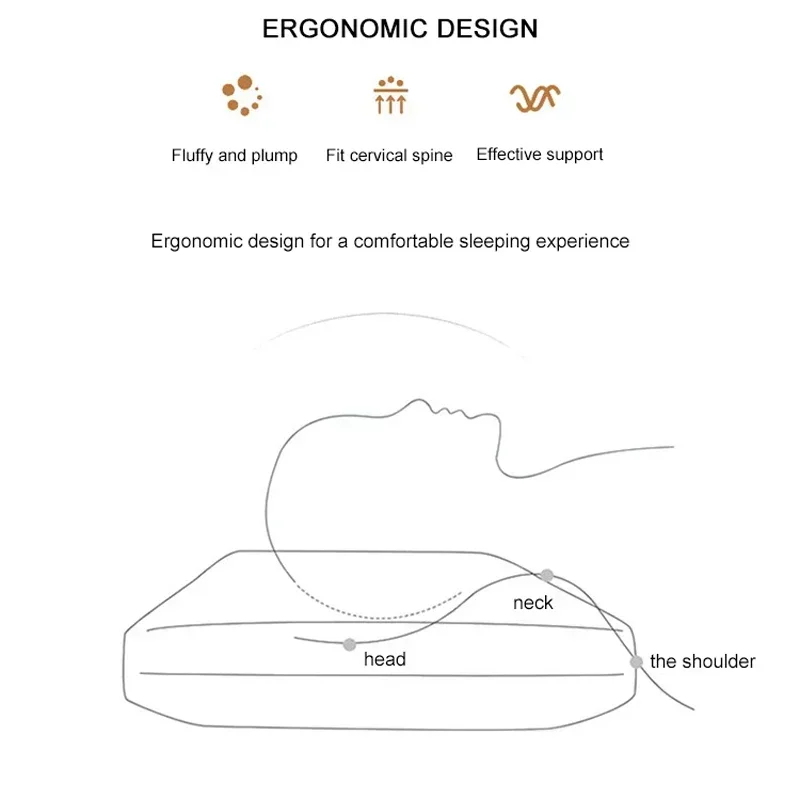 Hotel collection pillow – high-quality pillow for sleeping – supportive and comfortable, medium-firm, hypoallergenic