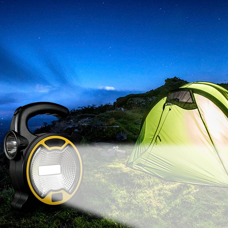 Lámpara de trabajo COB farol LED portátil, foco de emergencia, reflector recargable para trabajo o Camping al aire libre, luz Mini de linterna