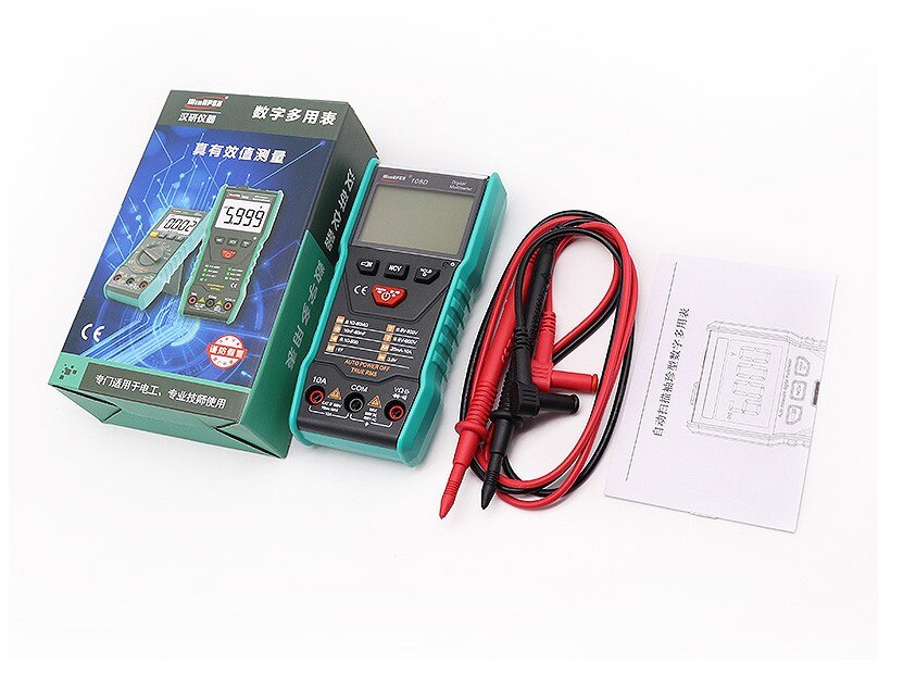 Digital Multimeter tester auto ranging True rms automatic TRMS 5999 Measuring with NCV LCD backlight Flashlight