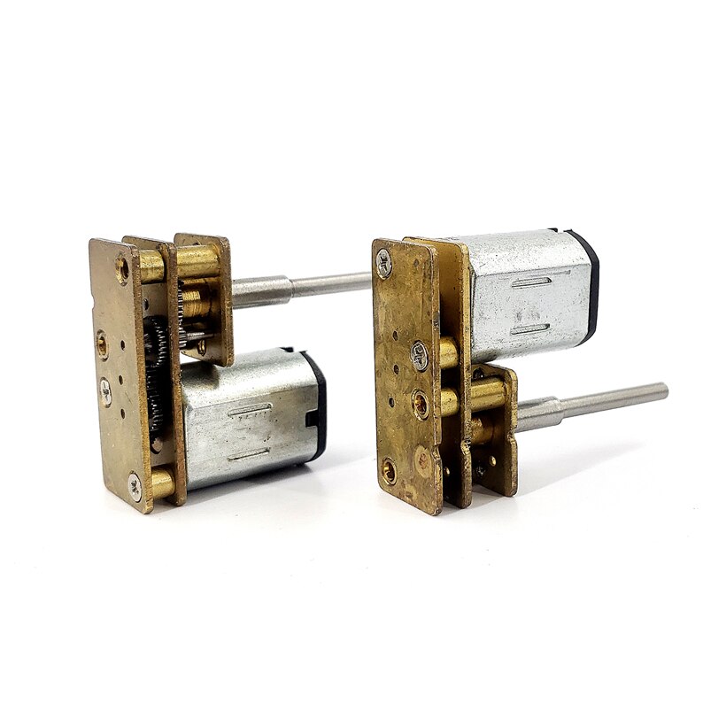 Micro N20 All Metal Gear Motor DC 1.5V-6V 550RPM-2200RPM Slow Speed High Torque Flip Engine DIY Robot Model 3V 3.7V 4.2V 5V