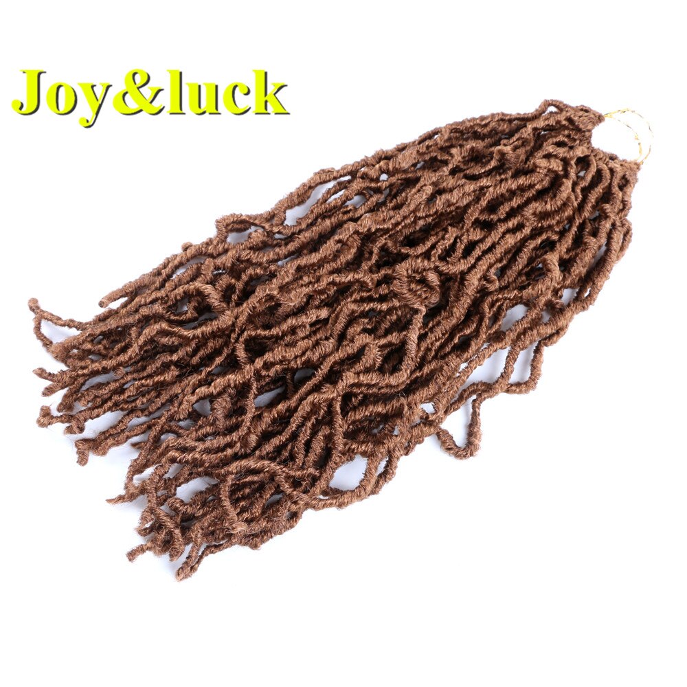 Trenzas de Crochet de Joy & luck Nu Locs, trenzas de pelo sintético de 18 pulgadas para trenzas de mujer: 30