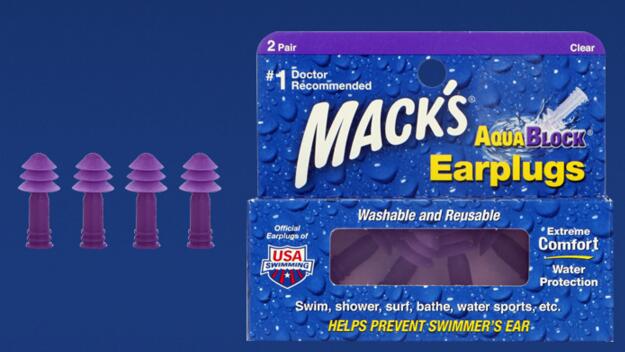 2 Pairs Macks Professionele Zwemmen Oordopjes Waterdicht Zwemmen Oordopjes Geluiddichte Anti Snore Oordoppen