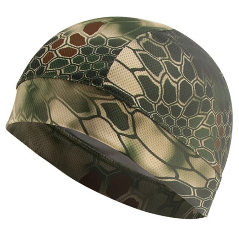 Quick Dry Helmet Cycling Cap Anti-UV Anti-Sweat Sports Hat Motorcycle Bike Riding Cycling Hat Unisex Inner Cap ZJ: K