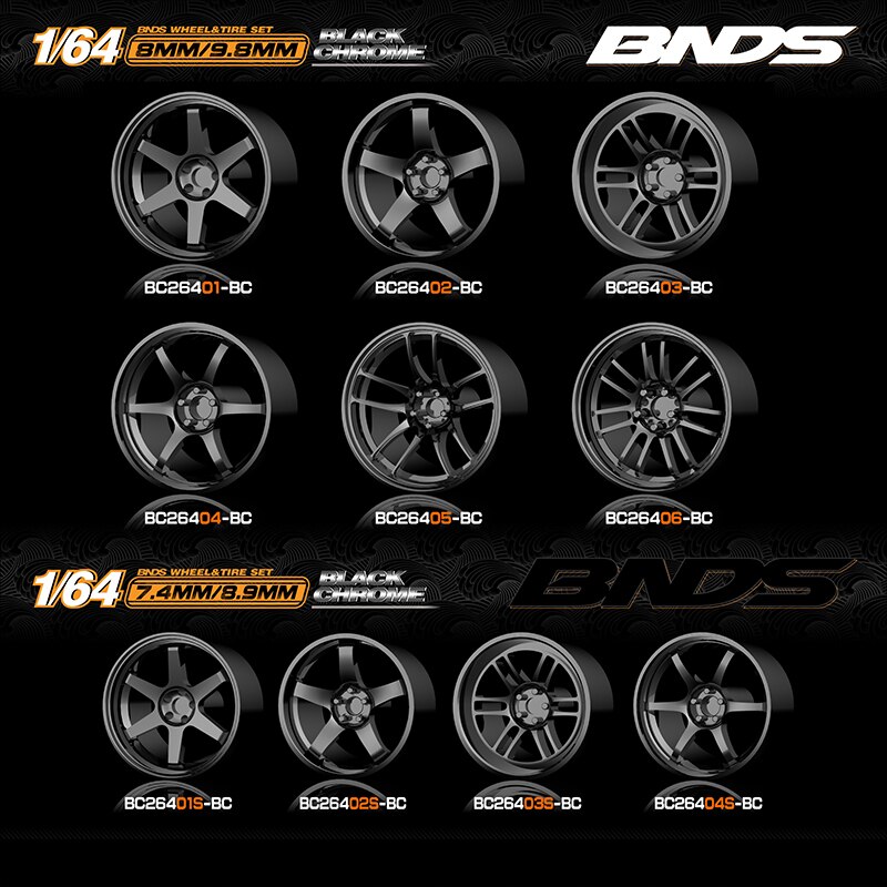 Model Auto 1/64 Wielnaaf/Rubber Band Modificatie Accessoires 10 Stijl/Set, 8 Kleuren