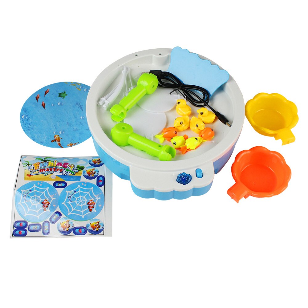 36pcs/lot Fishing Toy with Light Music Fish Rods Electric Learning Educational Toys for Boys Girls Play Fishing Game Outdoor Toy: 1