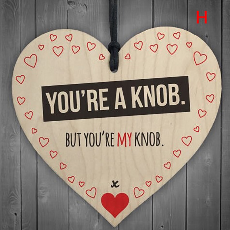 1Pc Xmas Wooden LOVE Christmas Chip Hanging Plaque Pendant Heart Shape Letter Friendship Wine Bottle Decor Pendant Tags