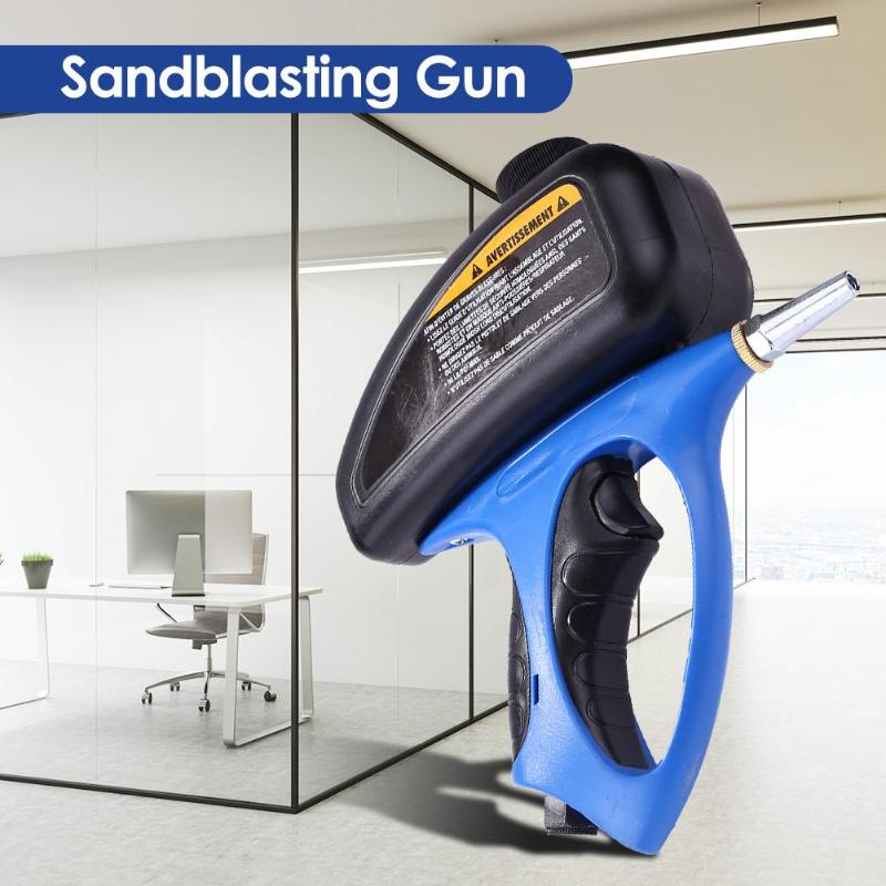 Anti-rust Sandblaster Handheld Pneumatic sand blasting machine Glass Tombstone Sprayer Sandblasting Machine with Small Nozzle