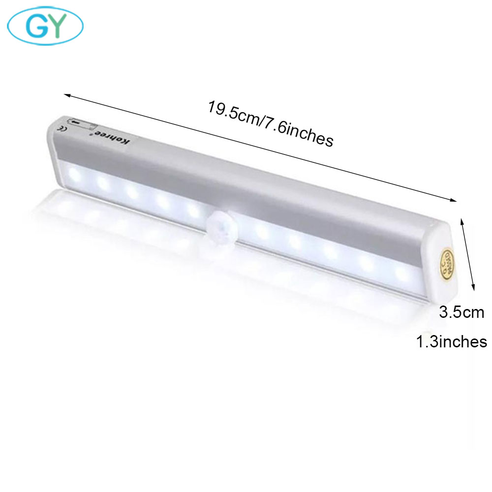 Mini led-skabslampe, selvklæbende lampe til køkken, soveværelse, skab, skuffe, garderobebelysning, led-batterilampe, luzes