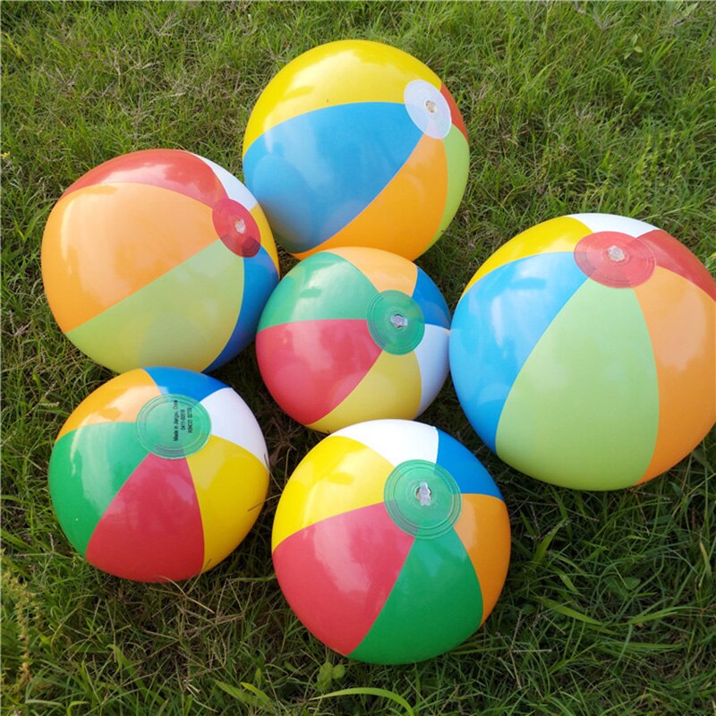 Nieuw Kids Fun Speelgoed Kleurrijke Opblaasbare Bal Ballonnen Zwembad Play Party Water Game Strand Sport Ballen Speelgoed Voor Kinderen