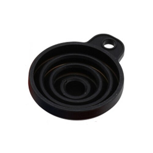 1pcs Mini Foldable Funnel Silicone Collapsible Funnel Folding Portable Funnels Be Hung Household Liquid Dispensing Kitchen Tools: black