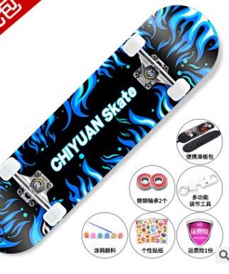 Skate Scooter Beginners Adult Children Boys Girls Teenagers Skateboard Adult Double Warped Scooter: 6