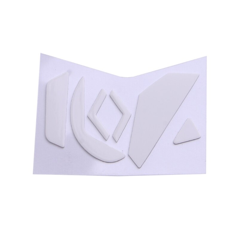 87ha 1 set mouse skates glide feet pads mouse feet stickers for logitech  g502 mouse white rounded curved edges mouse feet