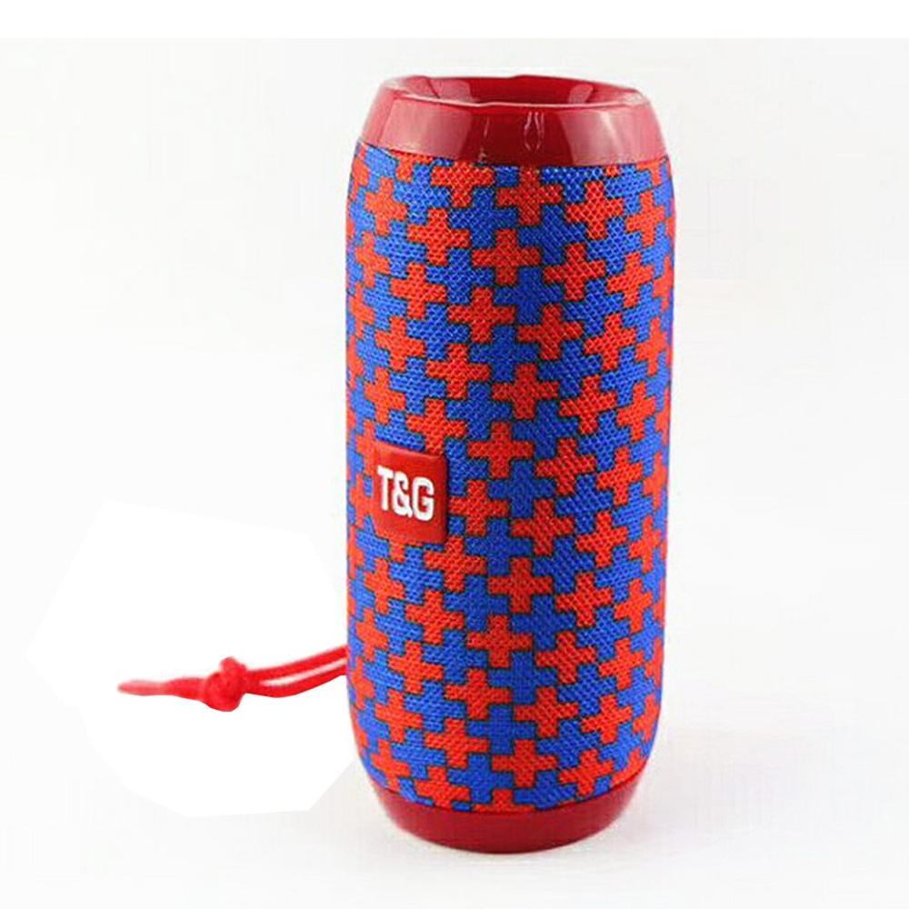 Loud Speaker Wireless Waterproof Outdoor Stereo Cell Phone Wireless Stereo Outdoor Portable Portable Fabric Speaker: flower red