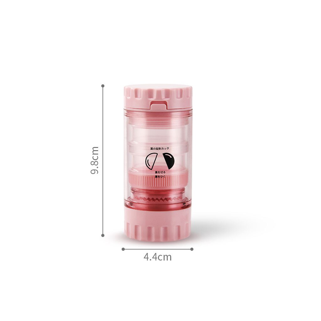 Pills Medicine Crusher Grinder Splitter Tablet Divider Cutter Storage Box Case Storage Case Pill Box Cutting Tablets Boxes