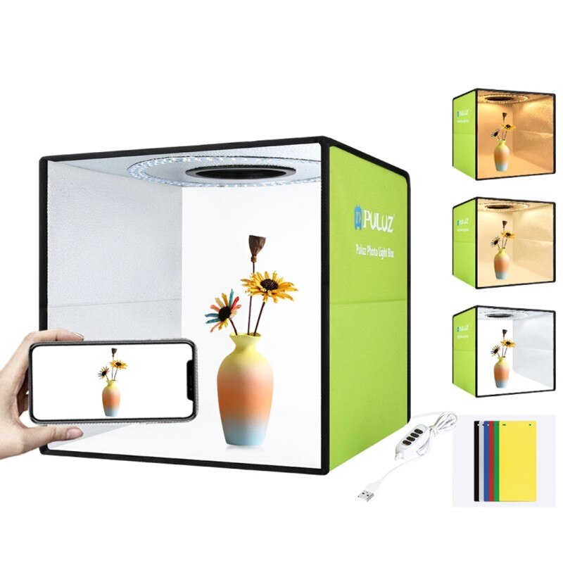 Caixa de vídeo foto portátil dobrável iluminação estúdio tiro tenda caixa kit emart difusa estúdio softbox lightbox para dslr câmera