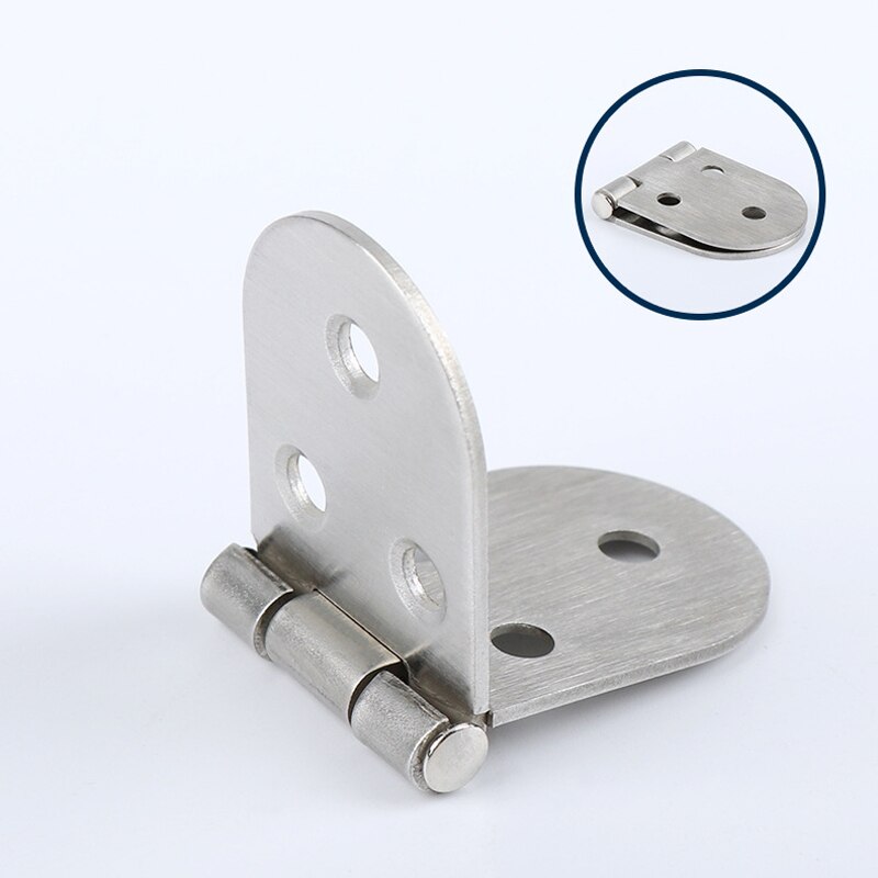 2PCS Table Flap Hinge Stainless Steel Hidden Furniture Folding Screws Supporting 80*30mm Thicken Hinges Cabinet Concealed