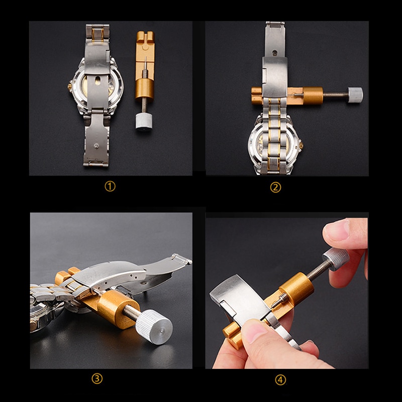 Stalen Horloge Accessoires Armband Link Pin Remover Metalen Verstelbare Horlogeband Horlogeband Reparatie Tool Horloges Accessoires