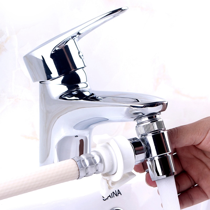 Förkromad koppar handfat kran luftare  f22 m24 g1/2 " avledningsadapter för toalett bidé spruta dusch tvättmaskin nippel