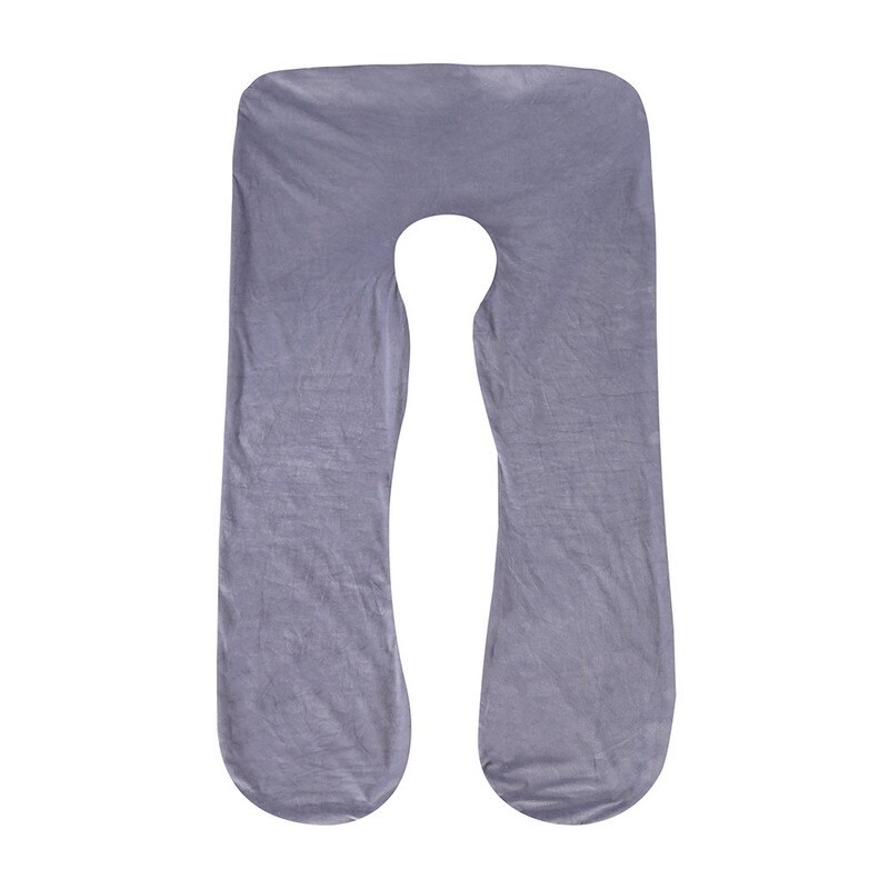 Taie d'oreiller polaire souple pour femmes enceintes, forme en U, lombaire, protection latérale multifonction, housse de coussin pour femmes enceintes: A pillow case